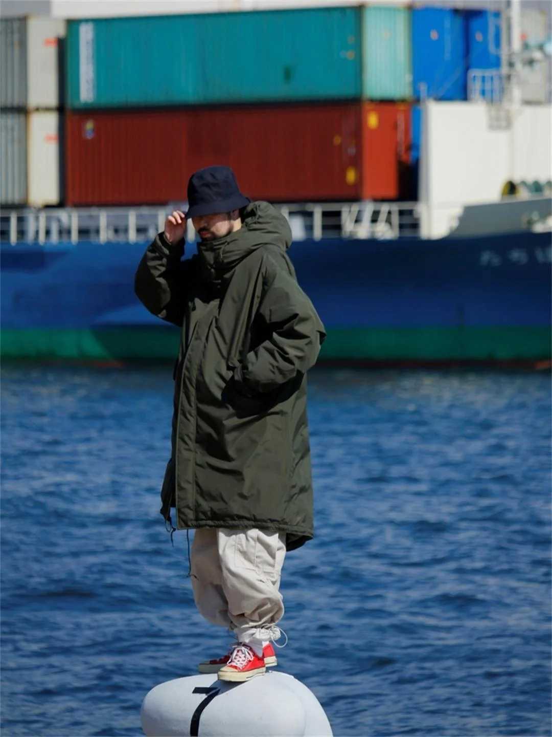 Men's Down Parkas 24AW Nanamica LongDown ultra long fully laminated photoelectric waterproof down jacket Q241217