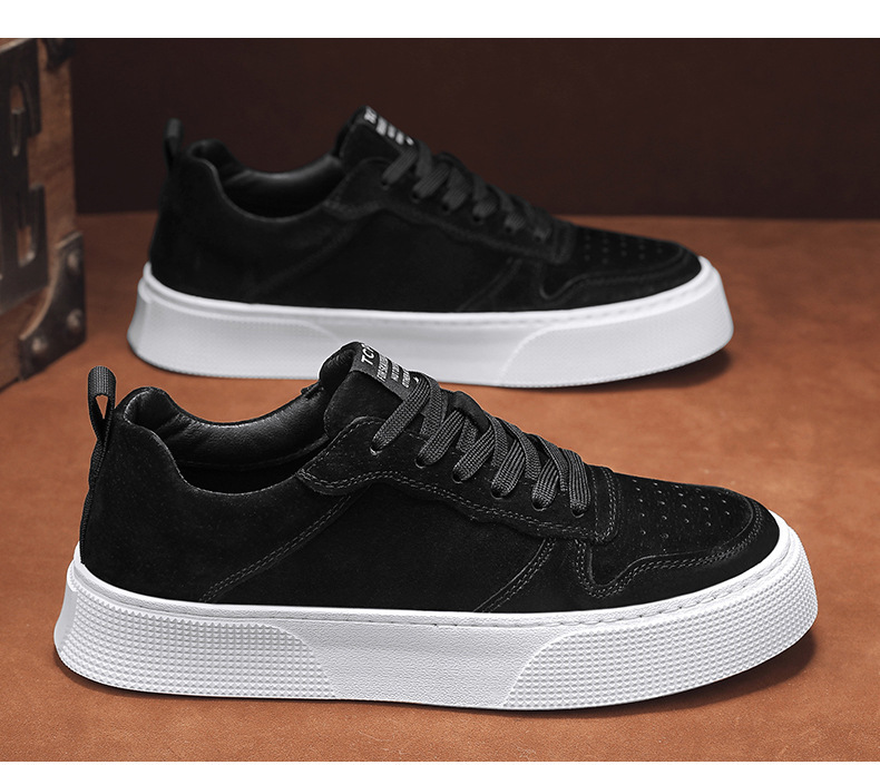2025 spring summer autumn trend wear-resistant men's shoes comfortable thick soles 100 board shoes light fashion casual sports shoes
