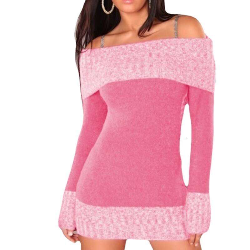 Sweater Spliced Button Knit Mid Length Top, Women's Fashion Quality Classic