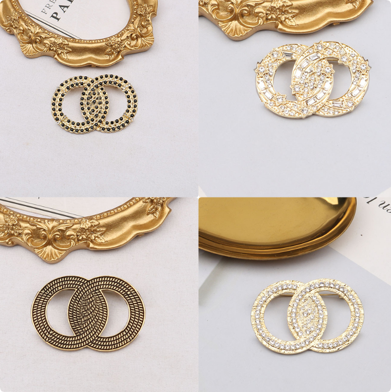 Fashion Designer Brooch Brand Letter Pins Brooches Women Elegant Wedding Party Jewerlry Accessories Gifts
