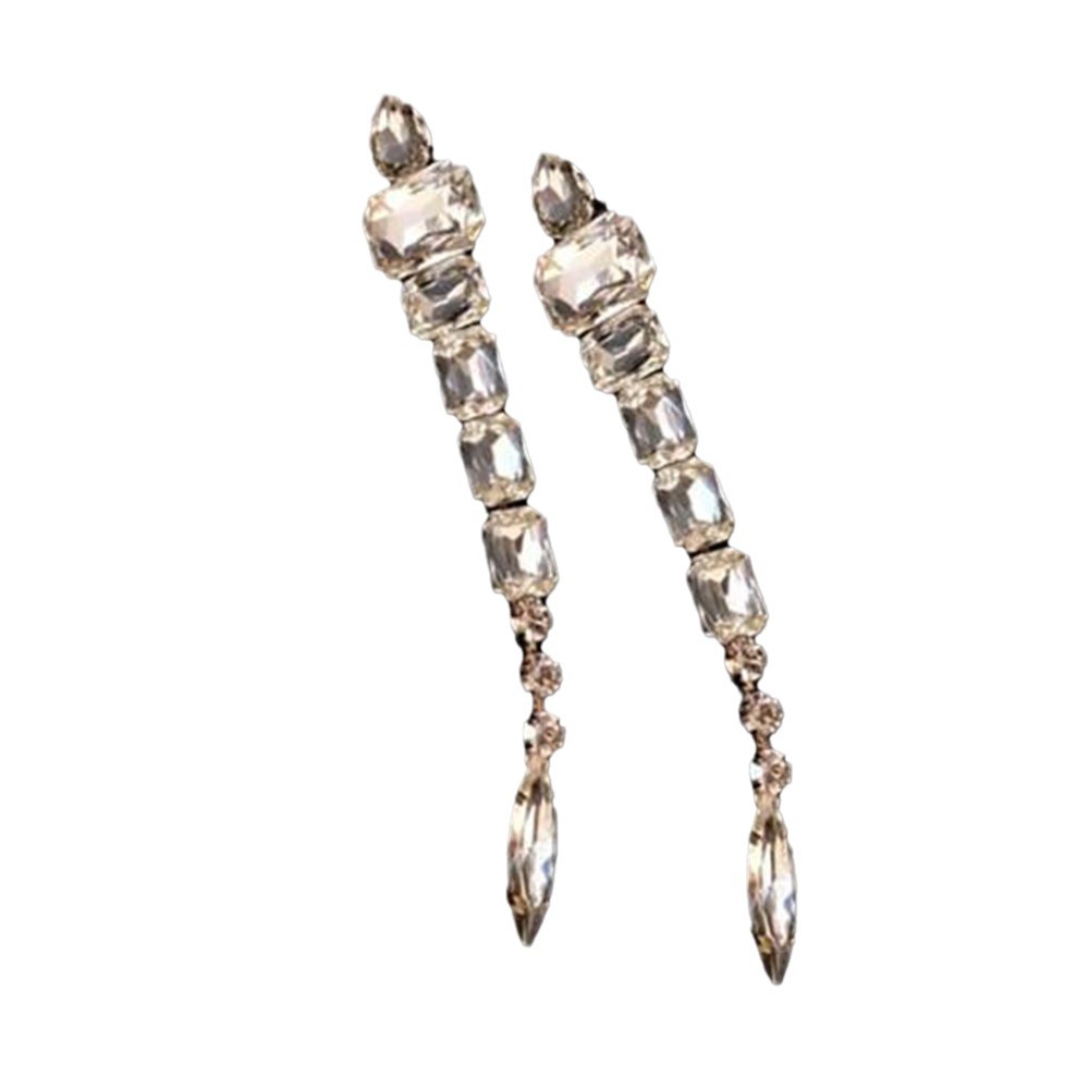 AB Color Crystal Drop Earrings 3PCS/LOT Luxurious Long Tassel Dangle Earrings with European and American Style