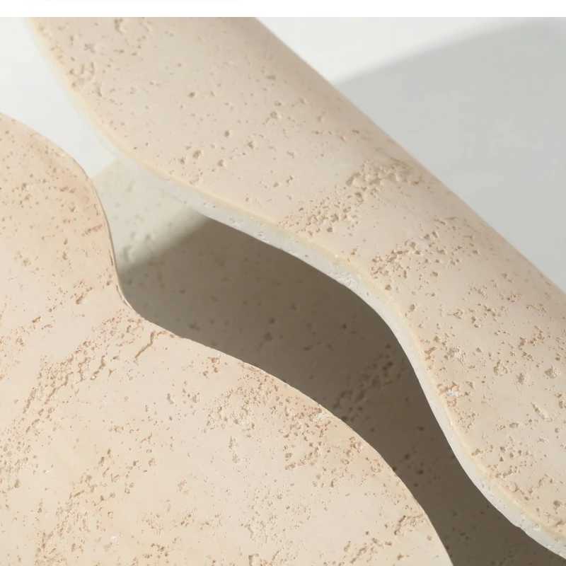 European high-end art stone tissue box home life ro modern simple paper box coffee table decoration Y241218