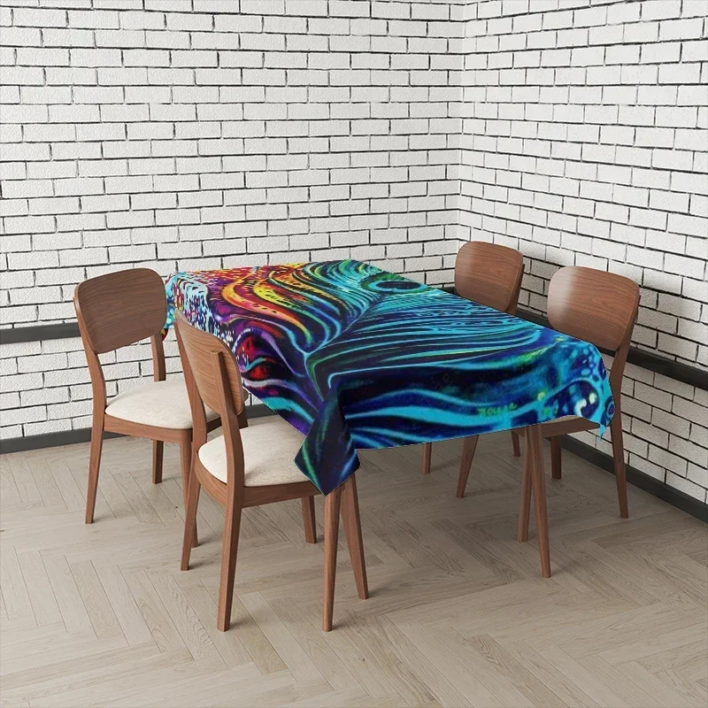 Home Tablecloths for Dining Tables Anime Decoration and Rectangular Table Accessories Waterproof Cloth-XS