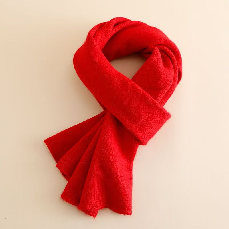 T003 cashmere scarf winter women's thick versatile scarf Korean version of high-grade warm knitted women's neck scarf
