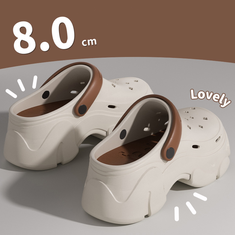 EVA Summer Slippers New Sandals for Women 2025 Outdoor Clogs Thick-soled Slippers Women's Flip-flops Non-slip Home Slippers