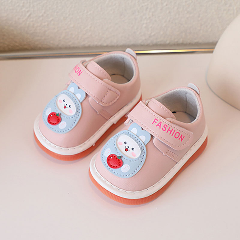 2025 Baby Newborn Casual Squeaky Shoes Toddler Soft Bottom First Walking Shoes Cutefeet Children's Sneakers Rabbit Cartoon Kids Shoes Sizes 16 - 
