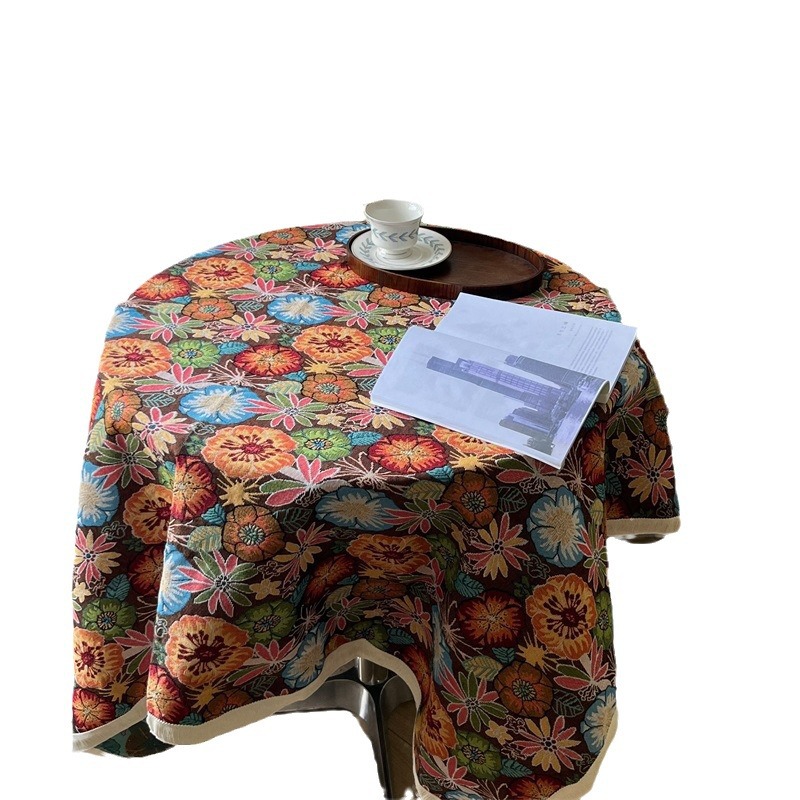 2025 Bohemian Retro Art Coffee Table Meal Decorative Cover Cloth Premium Garden Balcony Cloth Table Flag Strip