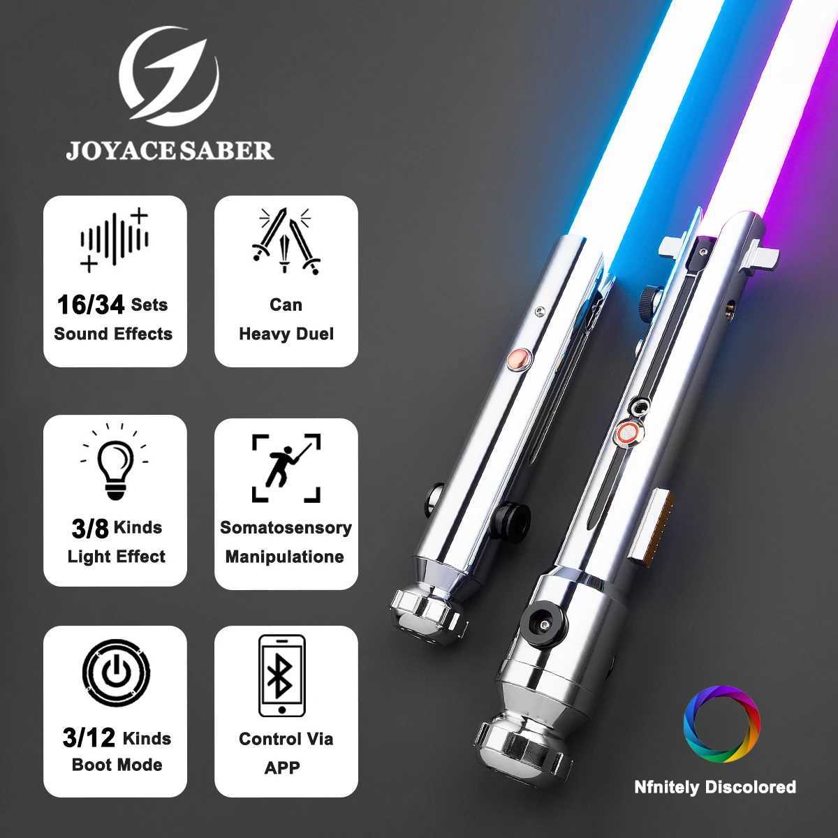 JoyaceSaber Ahsoka Tano lightsaber sensitive smooth swing XenoPixel lightsaber heavy dueling laser sword role-playing luminous toy W251224