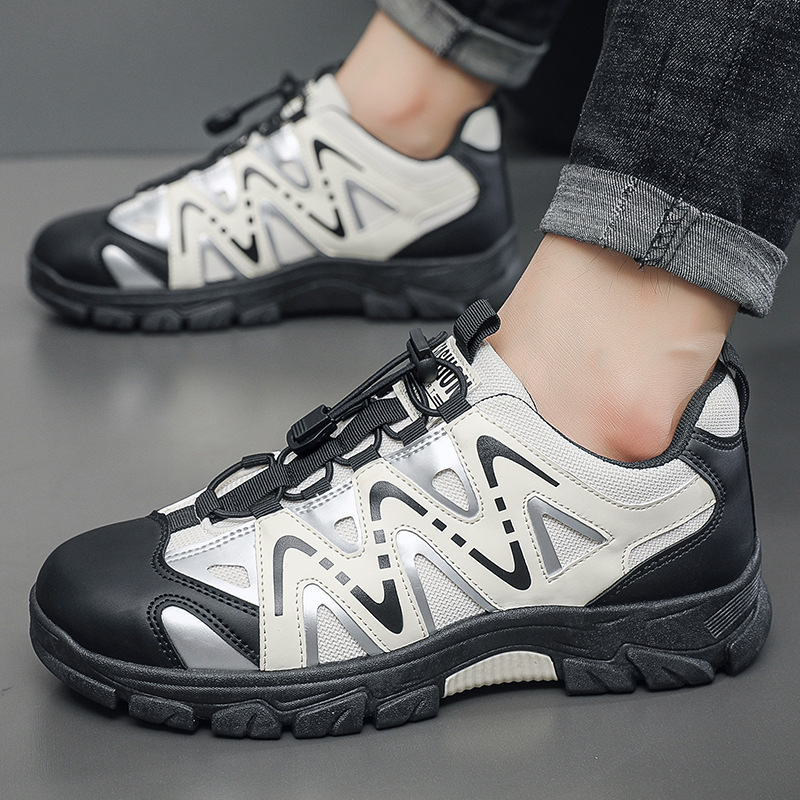 2025 new mens shoes casual sports shoe classic black beige men outdoor hiking trendy workwear hot trainers sneakers 39-48
