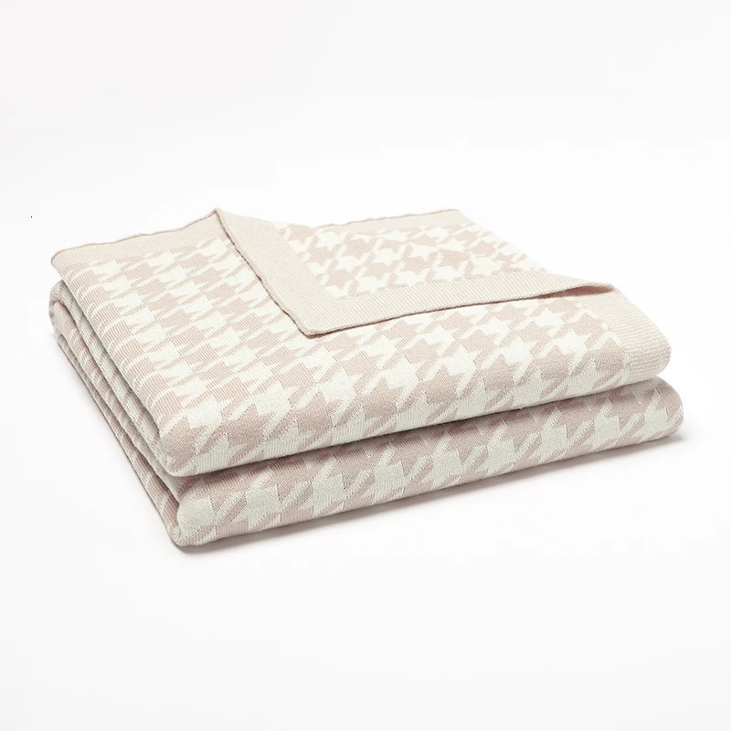 Baby Blankets born Cotton Swaddle Wrap Plaid for Infant Kids Boys Girls Ultra-Soft Reversible Knitted Toddler Receiving Mats 241217