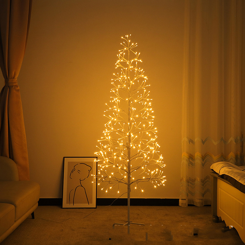 Waterproof Cross-Border LED Birch Tree Lights Ideal for Festive Garden Illumination during Christmas