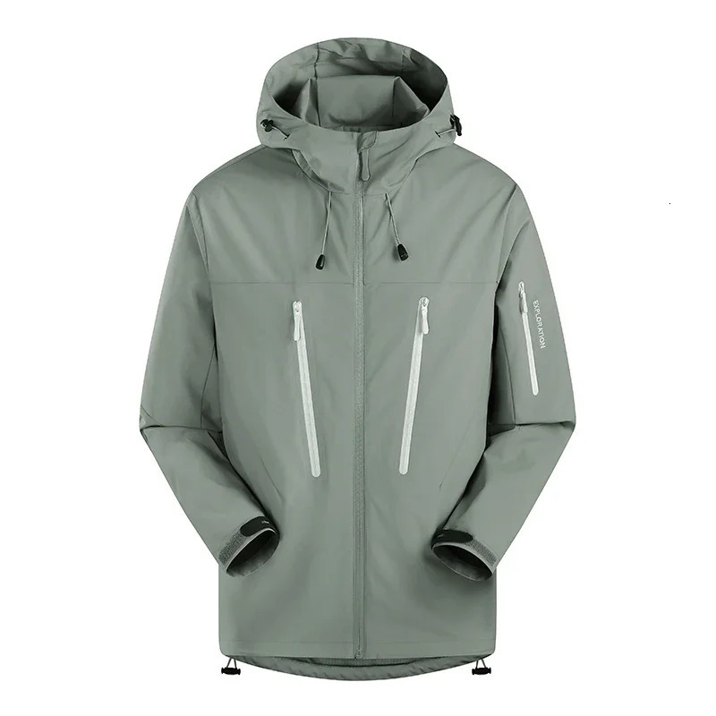 Autumn Hoodie Jackets Men Windproof Waterproof Warmth Fashion Trends Male Coat Versatile Casual Outdoor Mountaineering Clothing 241214