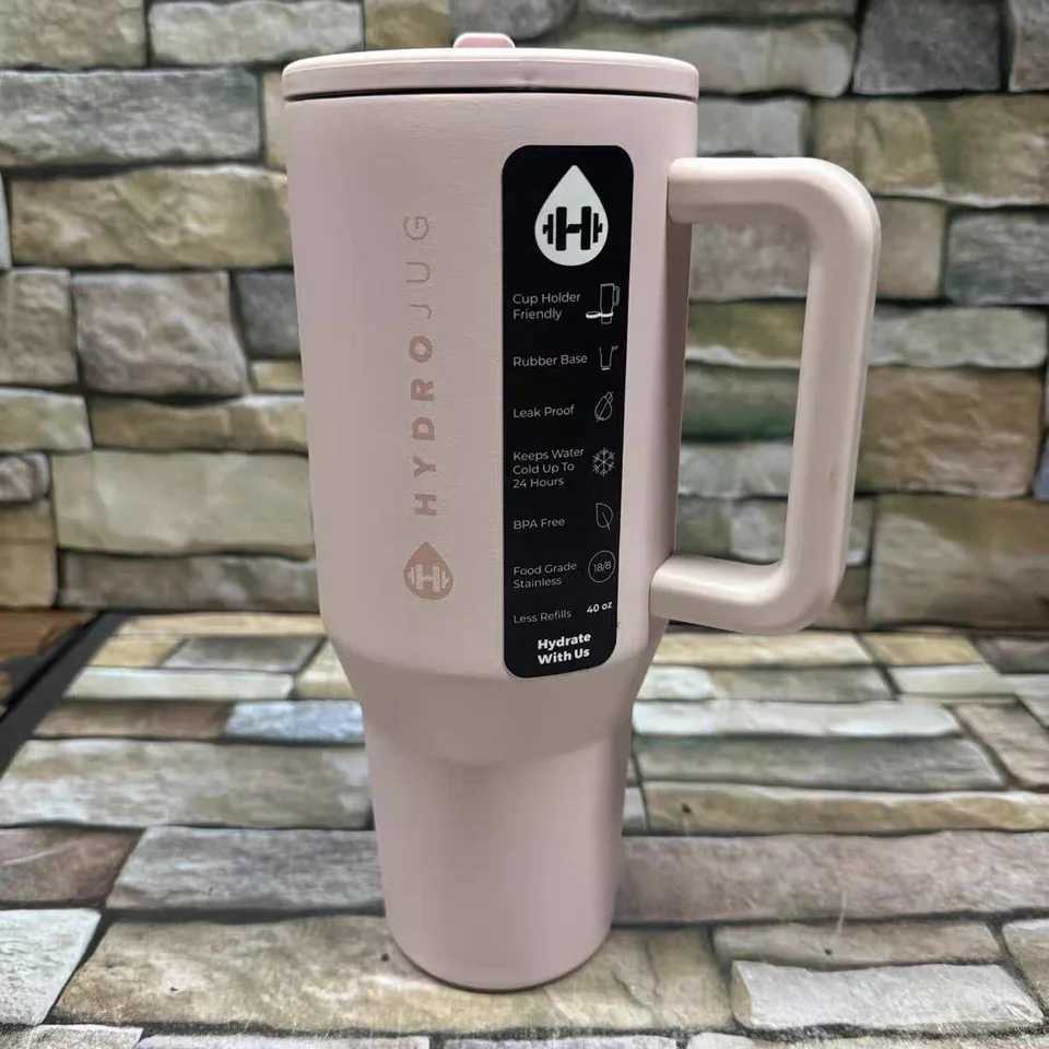 New HydroJug travel car 32OZ straw hat stainless steel vacuum cleaner Lnsated car g double wall Lced travel hot cup Y241217