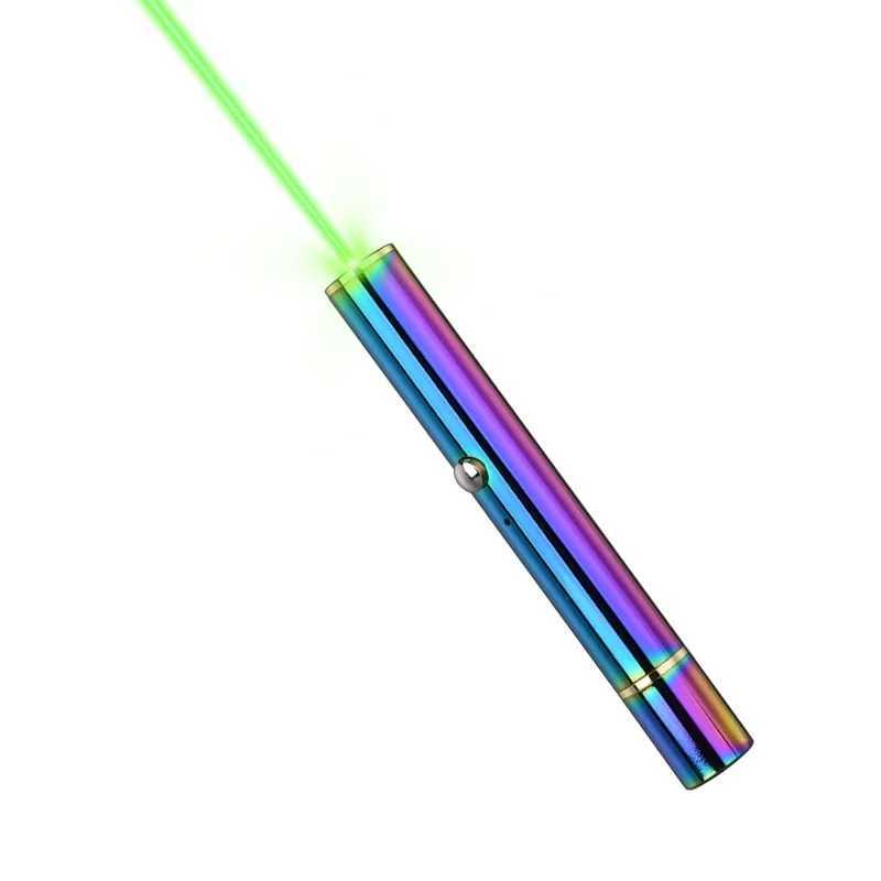 Aenfor 500-510nm blue laser pointer 532nm green laser pointer 650nm red laser built-in USB charging beam pointer pen T241218 - view 7