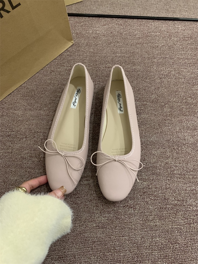 2025 NEW soft bowtie moccasins round toe foldable shoes casual design leaopard slip on loafers women comfy ballet flats hurenlakeshoes