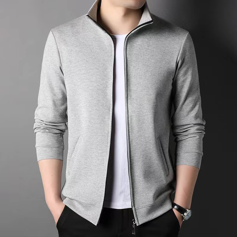 P1BA906 Spring and autumn men's shirt men's non-iron black jacket thin style high-end drape business long sleeve trendy casual