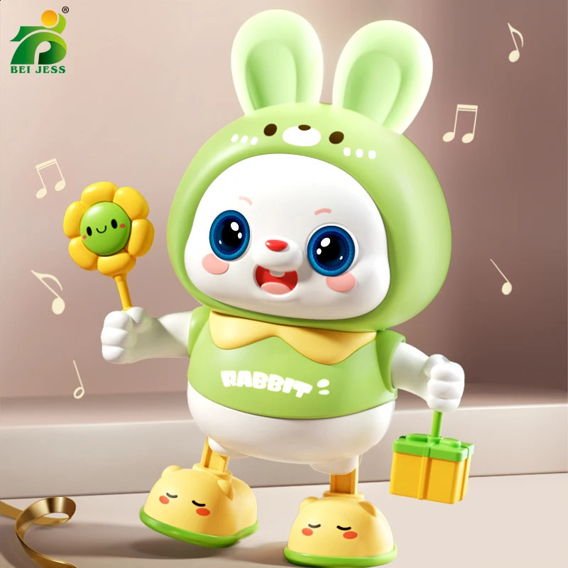Children Cute Rabbit Electronic Toy Pet With Music Light Animal Game Frog Walking Dance Moving Kid Toys 3 Year Gifts 241218
