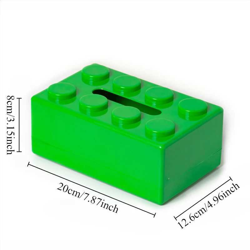 1PC Creative living ro building block tissue box car paper box wall-mounted household napkin Y241218