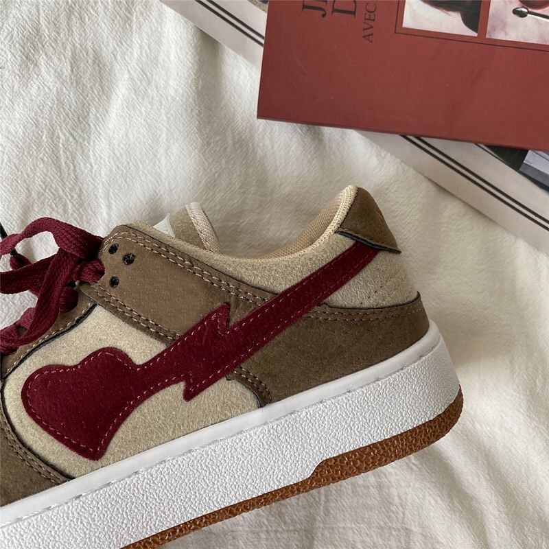 Love Leather Ddmywed White Women S Spring And Autumn New Comfortable Big Head Bread Casual Board Shoes Chinese Brand F Ddmysaturn