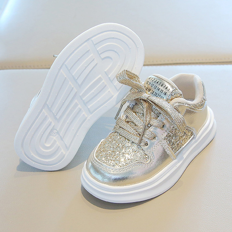 Kids Shoes for Boys Girls Sport Sneakers Diamond Sequins Sports Running Shoes Littlesprouts Children Flat Casual Baby Toddler Outdoor Shoes Sizes 21 -