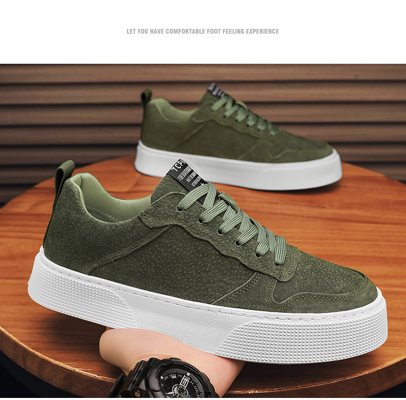 2025 spring summer autumn trend wear-resistant men's shoes comfortable thick soles 100 board shoes light fashion casual sports shoes