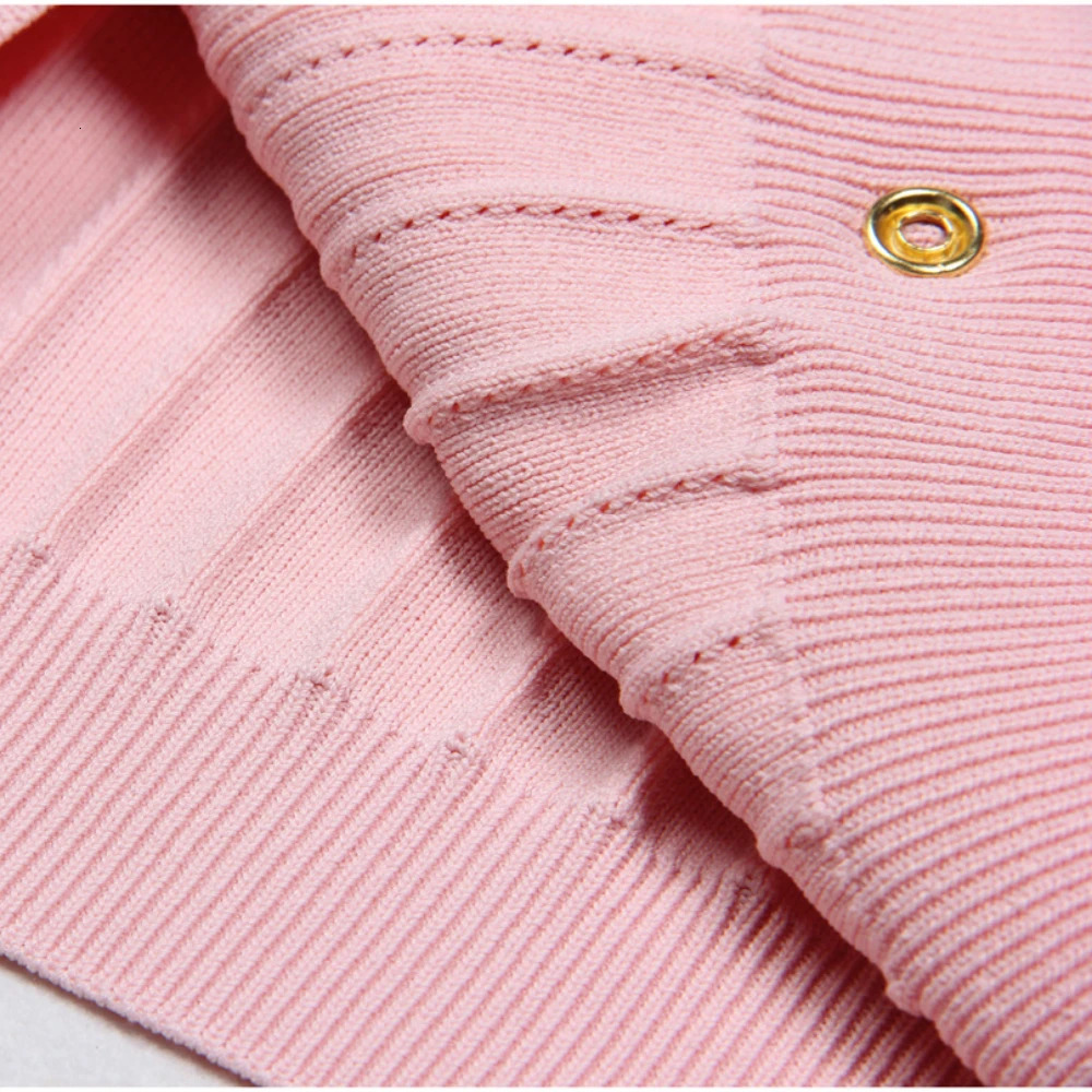 y Lion Head Gold Buttons Mini Dresses for Women Long Sleeves V Neck Vestidos Ladies High Quality Pink Dress Black 241218