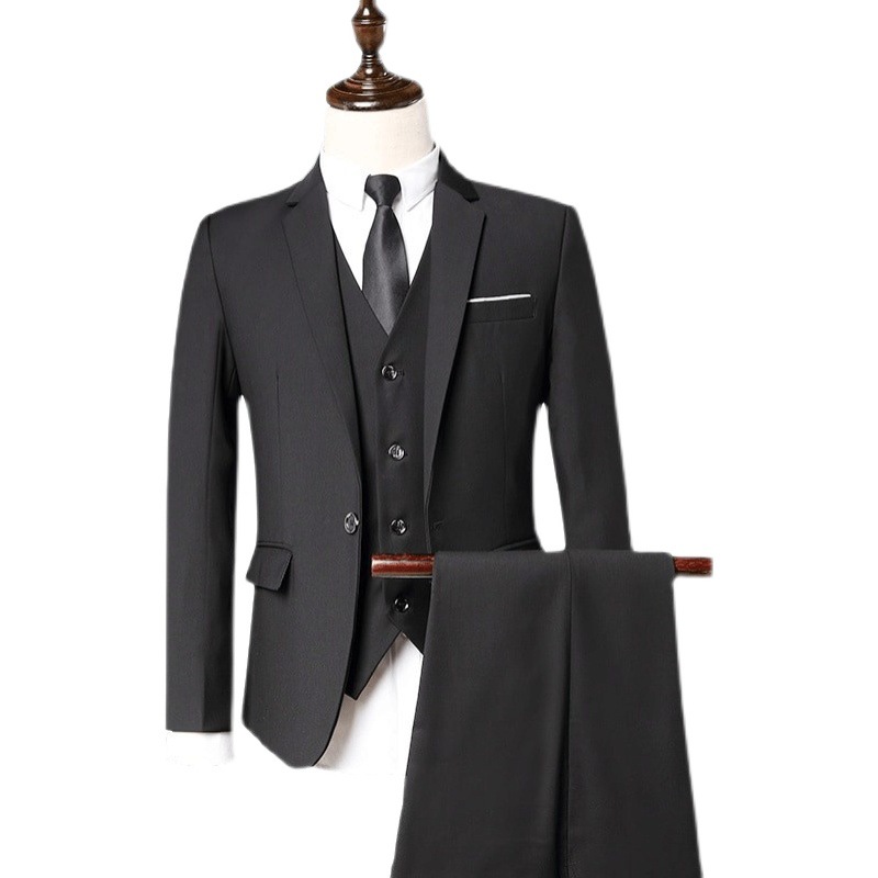 J1218Men's business suit slim fit small suit jacket casual professional