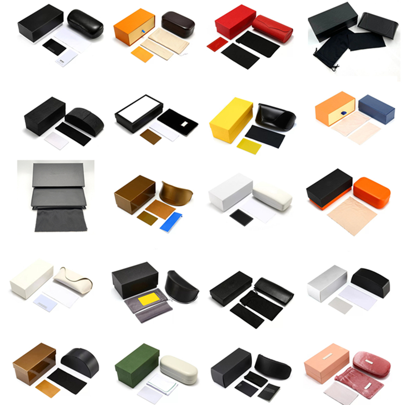 High Quality Sunglasses Cases Box Case For Eyeglasses Protective Eyewear Accessories Sunglasses Packaging Classic Brown Glasses Box