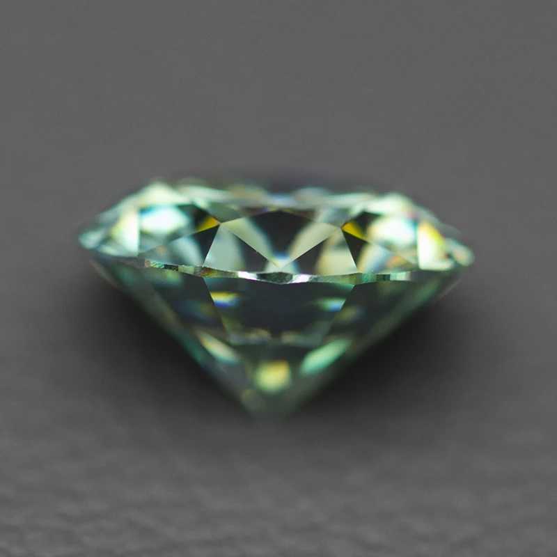 Never Fade Peacock Blue Round Cut Moissanite 1.0-3.0ct Moissanite Loose Gemstone Passed GRA Certificate Diamond Tester W241214