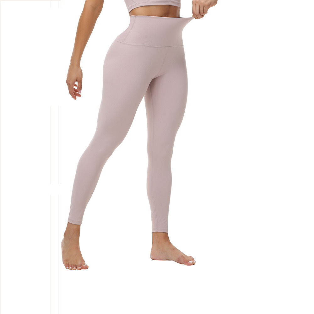 Bemiutp Naked Feel Yoga pants High Waist Sports Gym Wear Leggings Elastic Fitness Lady Outdoor Sports Trousers
