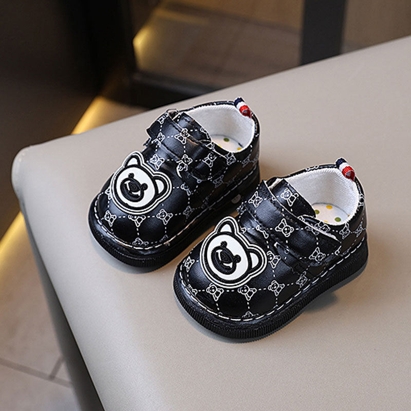 Kids Squeaky Shoes Infant Girls Boys Cartoon Cute Pattern Baby Child Toddler Shoes Cutefeet Children Flat Bottom Non-slip Shoes Size 16 - 20