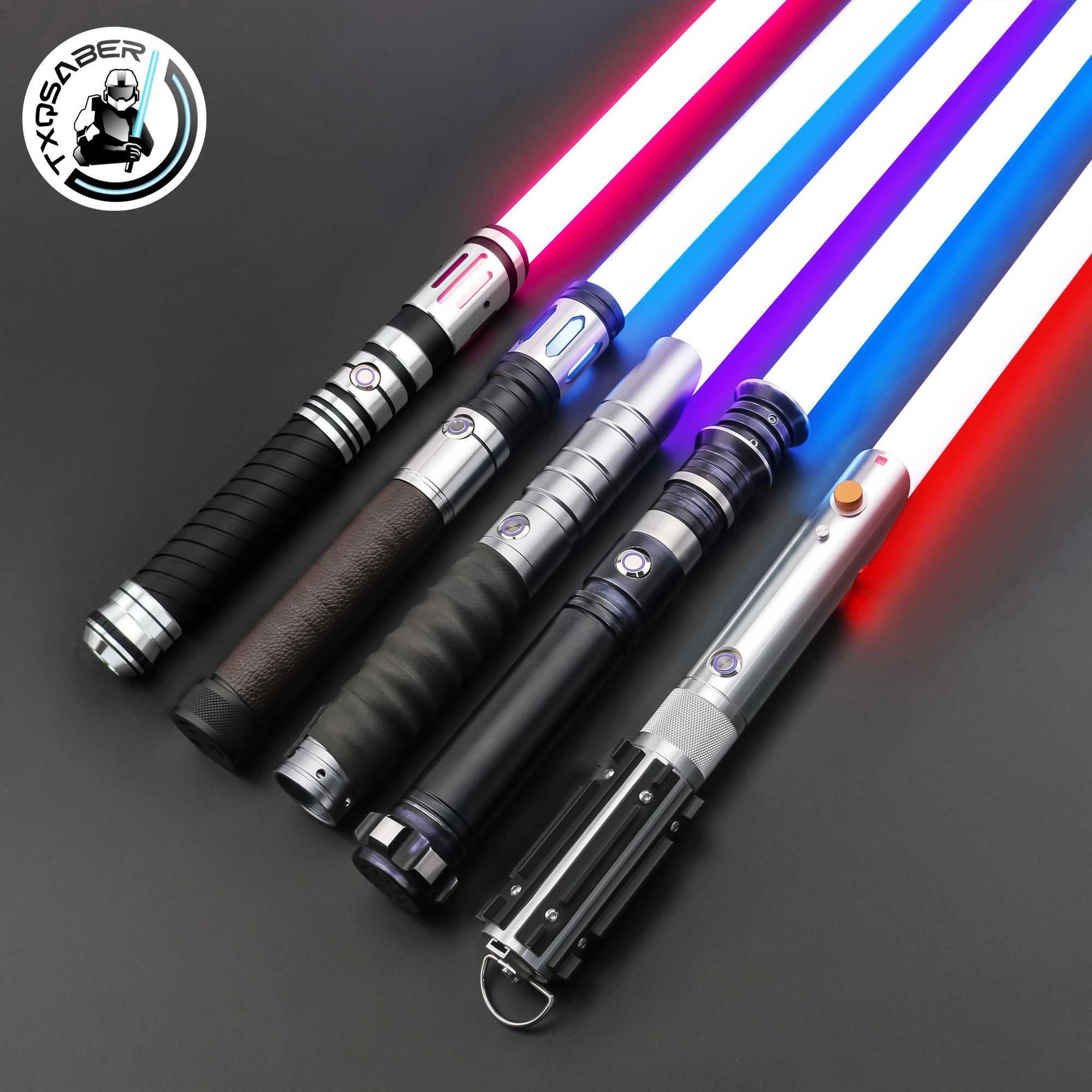 TXQSABER NEO PIXEL Lightsaber RGB Black Friday 12 Color Battle Heavy Duel Jedi Sabre Flash Toy Laser Cosplay W241218