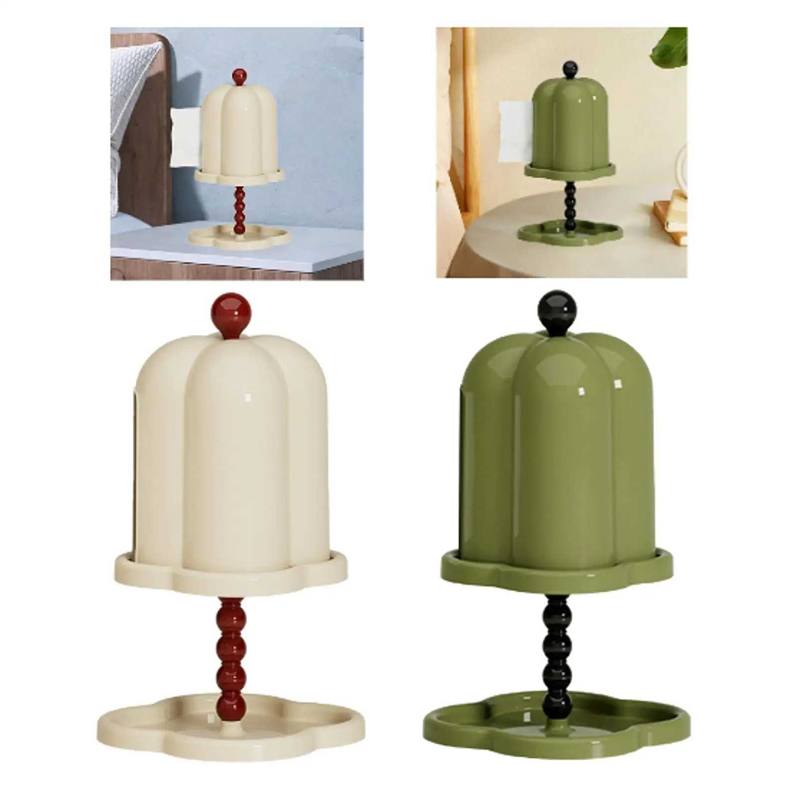 Paper towel box with tray container kitchen paper towel box decorated with paper cover box for bathroom coffee shop bedside table countertop Y241218