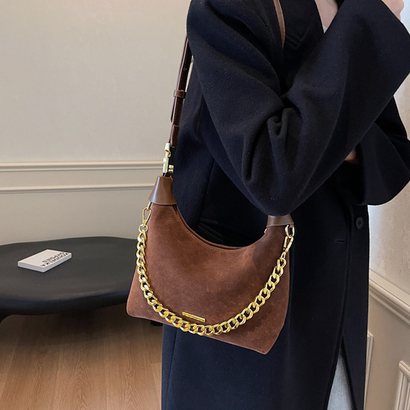 Crossbody Bags Shoulder Bags Matte Suede Crossbody bag for Women Versatile Suede Pillow Bag Large Capacity Shoulder Handbag Casual Texture Bags