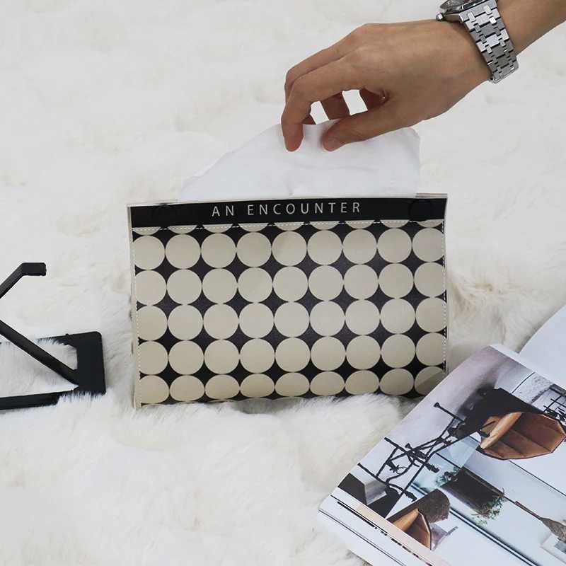 Leather tissue holder household paper towel storage box used for storing daily life Ro detachable tissue box car cardboard box Y241218