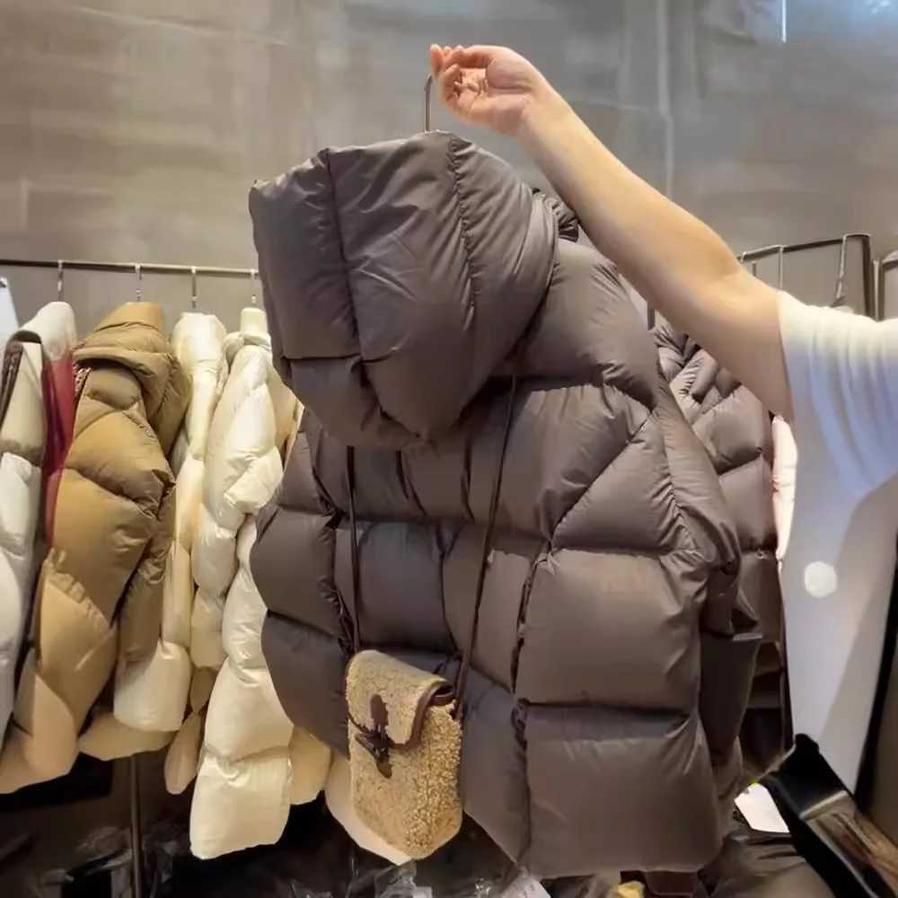 AAA Winter Korean Single Breasted Parkas Chic Jacket For Women Black Outerwear Fashion Warm Casual Basics Thick Solid Coat M241218