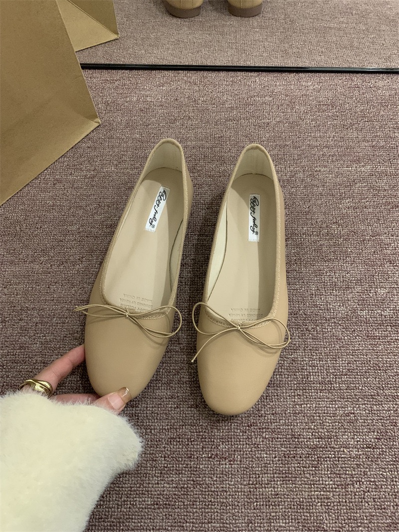 2025 NEW soft bowtie moccasins round toe foldable shoes casual design leaopard slip on loafers women comfy ballet flats hurenlakeshoes