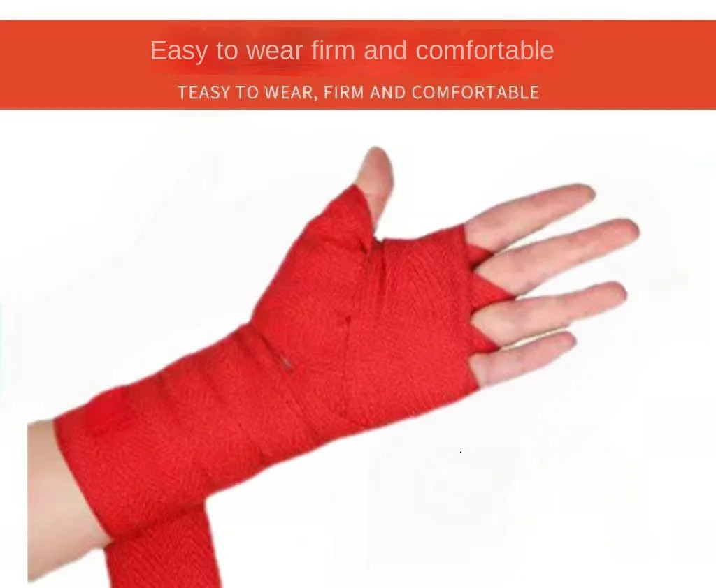 35M Boxing Bandage Cotton Elastic Sanda Muay Thai Karate Sports Fist Fitness Hand Protector Wrist Wrap Handband 241218