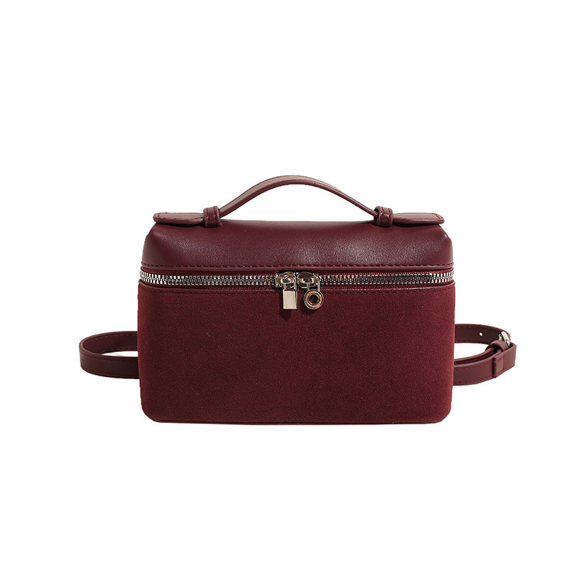 Korean version of niche design for women 2024 autumn new fashion simple hand-held small square casual crossbody bag
