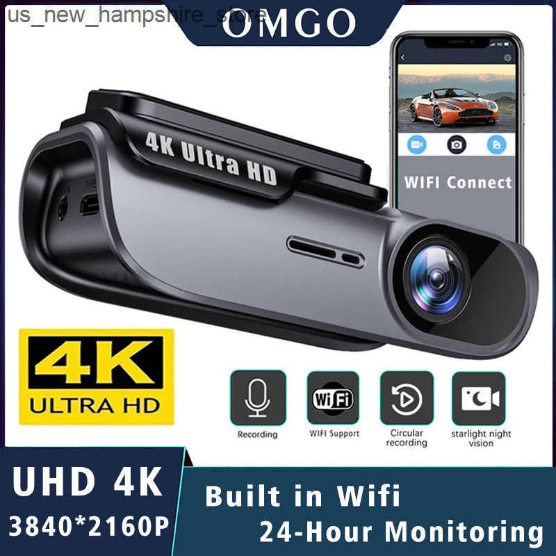 Car dvr DVRs UHD 4K 3840*2160P Dash Cam WIFI Car DVR Camera Video Drive Recorder Dashcam Registrar Black Box 24 Hour Monitoring Night Vision J241