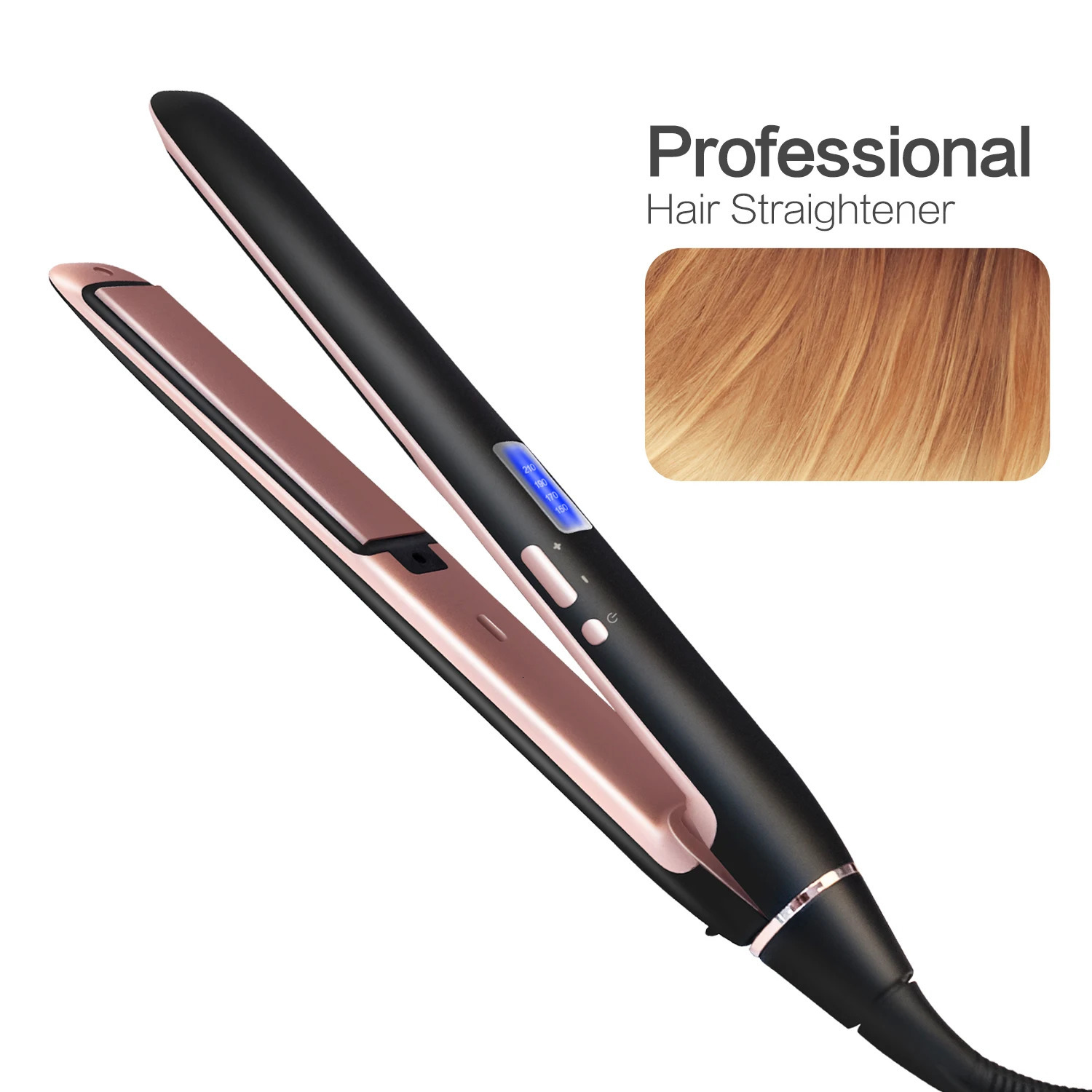 Hair Flat Irons Ultrasonic Infrared Cold Hair Care Iron Keratin Treatment for Frizzy Hair Recovers the Damaged Hair Straightener 241224