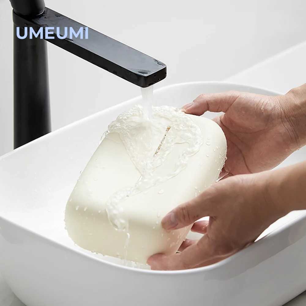 UMEUMI Beige Soft Waterproof Designer Tissue Box Cover Silicone Reusable Children Care Wipe Wet Wipe Box Holder Bathroom Kitchen Y241218