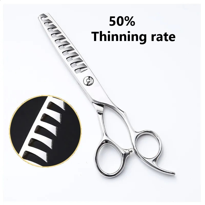 1pcs Professional Haircut Scissors 6 Inch Hair Cutting Scissors Hair Thinning Shears Sharp And Durable Hairdressing Tools 241217