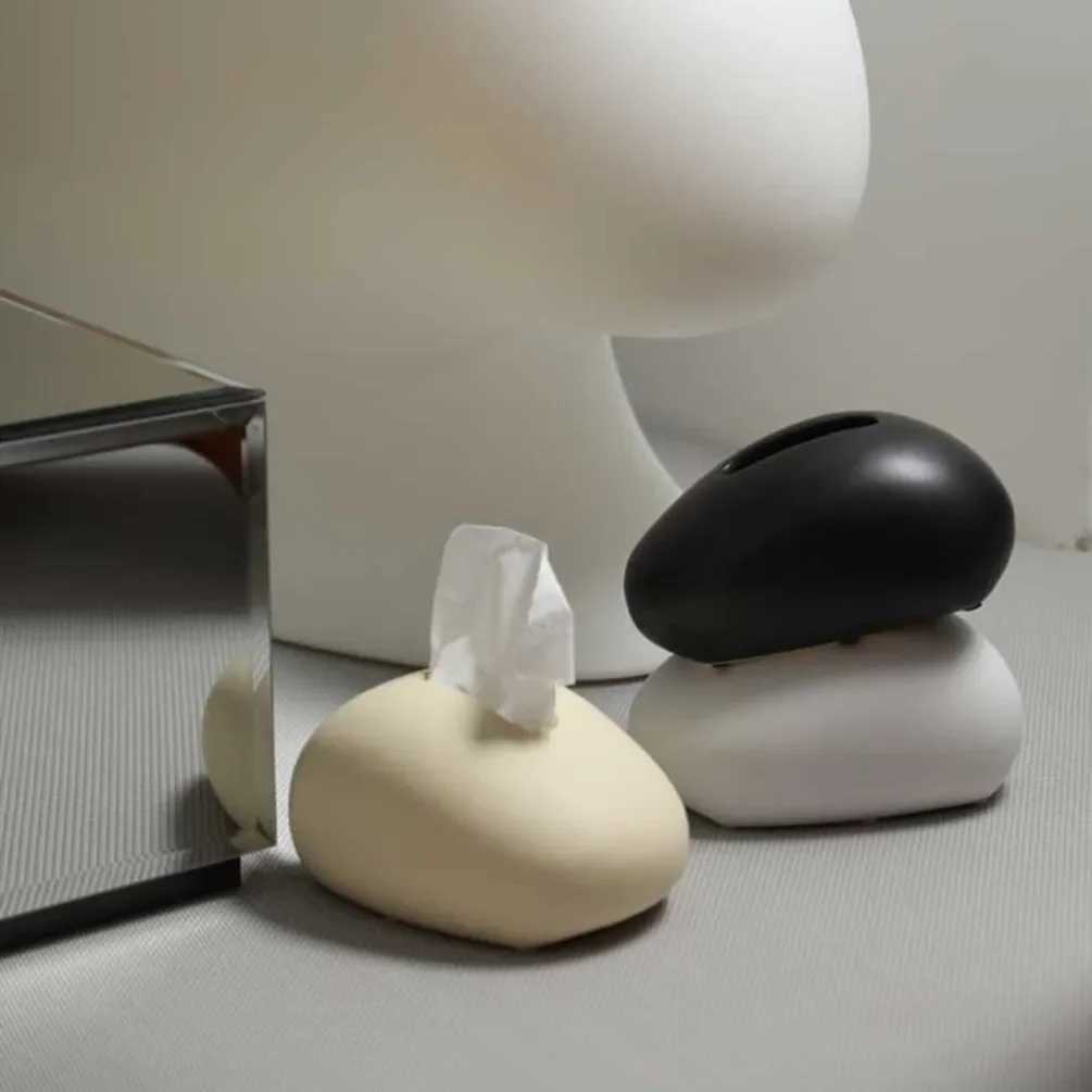 Nordic tissue box ceramic bedding storage box new decorative household towel rack high-quality napkin dispenser Y241218