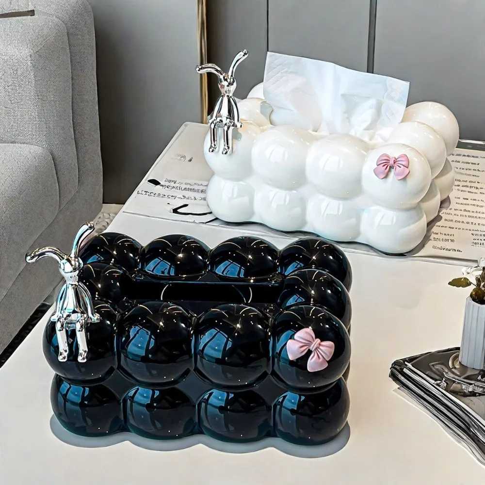INS Style Cotton Candy Removable Tissue Box Korean Style Cute Tissue Box Desktop Decorative Supplies for A Napkin Holder Y241218