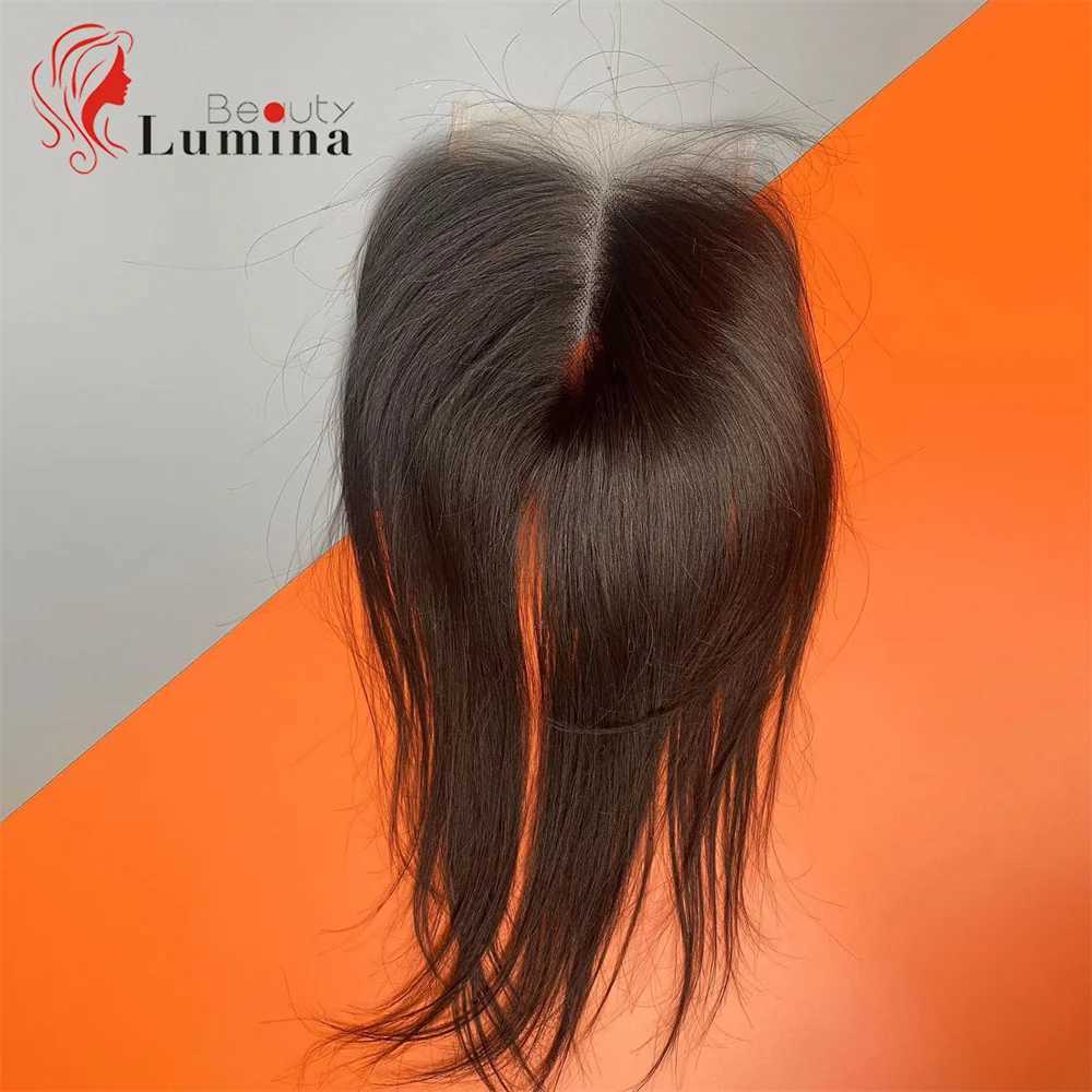 Straight lace closure only for straight hair real high-definition transparent lace front 4x4 lace closure straight 100% human hair Remy W241218