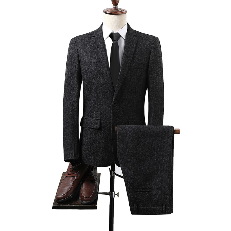 Men's K631 Big Fit Wedding Attire - Fall Seasonal Groom Suit with Professional Appeal