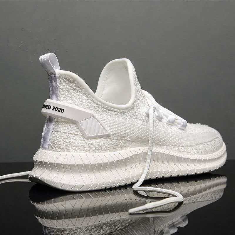 High Quality Casual mens fashionable fully matched sports shoes mens shoes flight weaving breathable mesh surface breathable comfortable cloth shoes T
