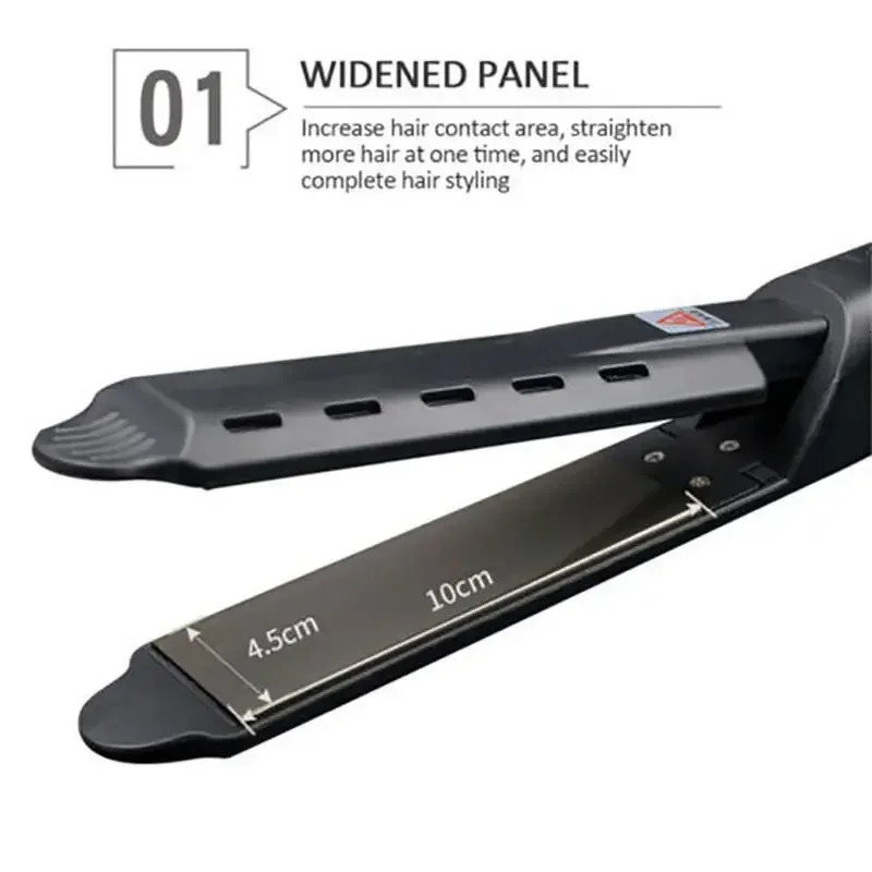 Professional Hair Straightener Four-gear Flat Iron Ceramic Heating Plate Wet Dry Heats Up Fast Straightening Styling Tool 241224