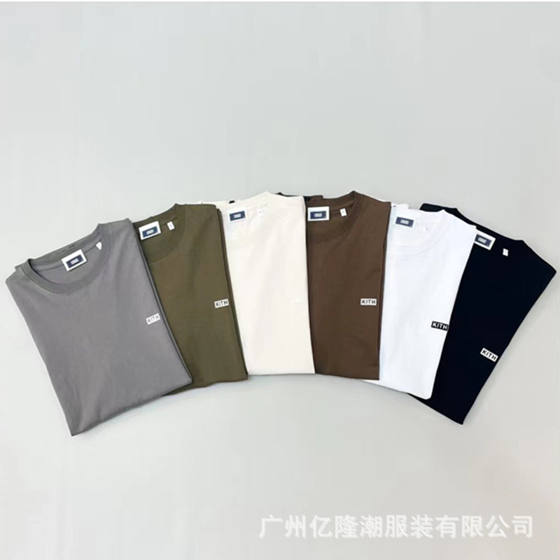 Designer T-shirt KITH letter loose oversized casual T-shirt summer round neck printed men and women couple short sleeved shirt